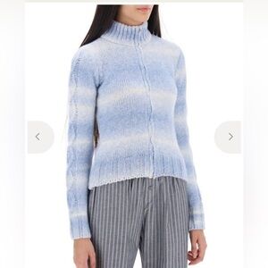 Paloma Wool Portabello Zip Gradient Sky Blue and Cream Cardigan